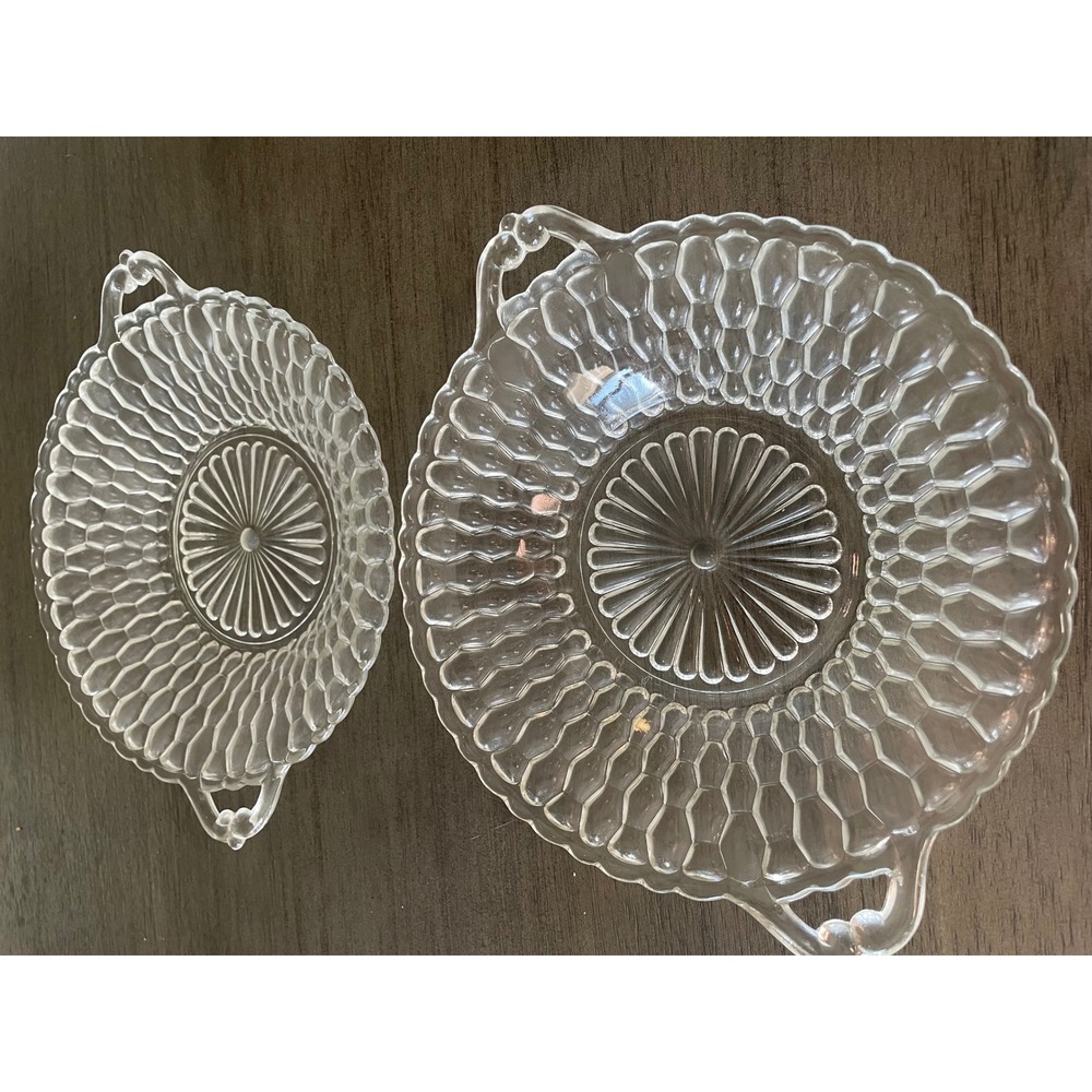Glass Candy Dishes Set